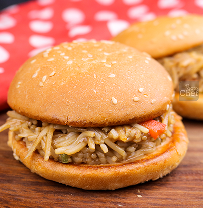 Noodle burger Recipe Noodle burger Recipe